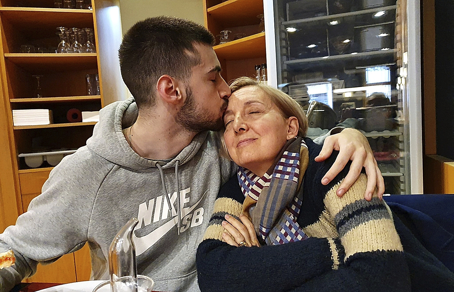 Pilar, con su hijo Josep Boan, fallecido en agosto de 2020 cuando viajaba en moto y fue embestido por un vehículo que iba a una velocidad excesiva.
