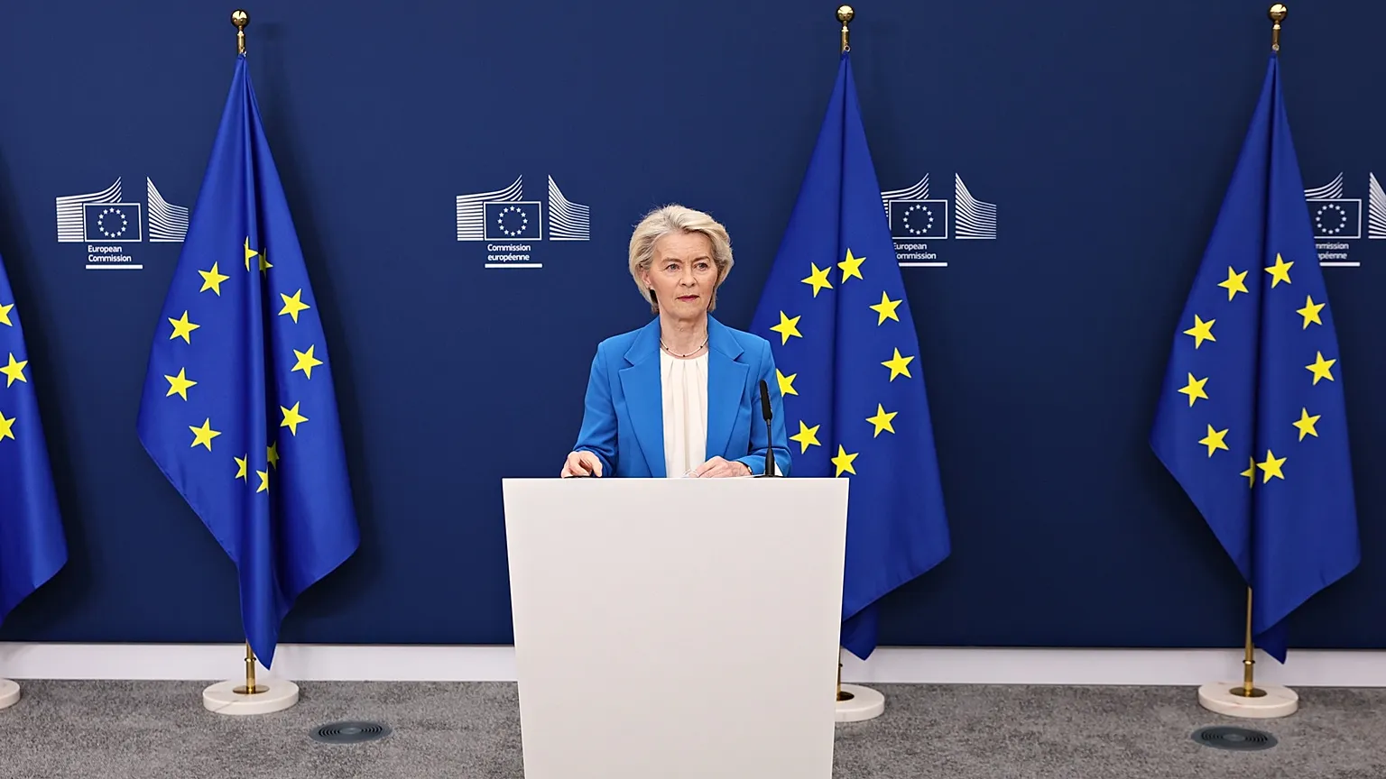 Ursula von der Leyen on Monday afternoon.