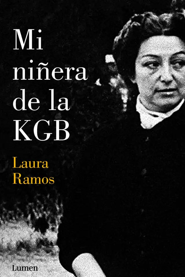 Portada de libro donde aparece África de las Heras, foto en blanco y negro, fecha desconocida.