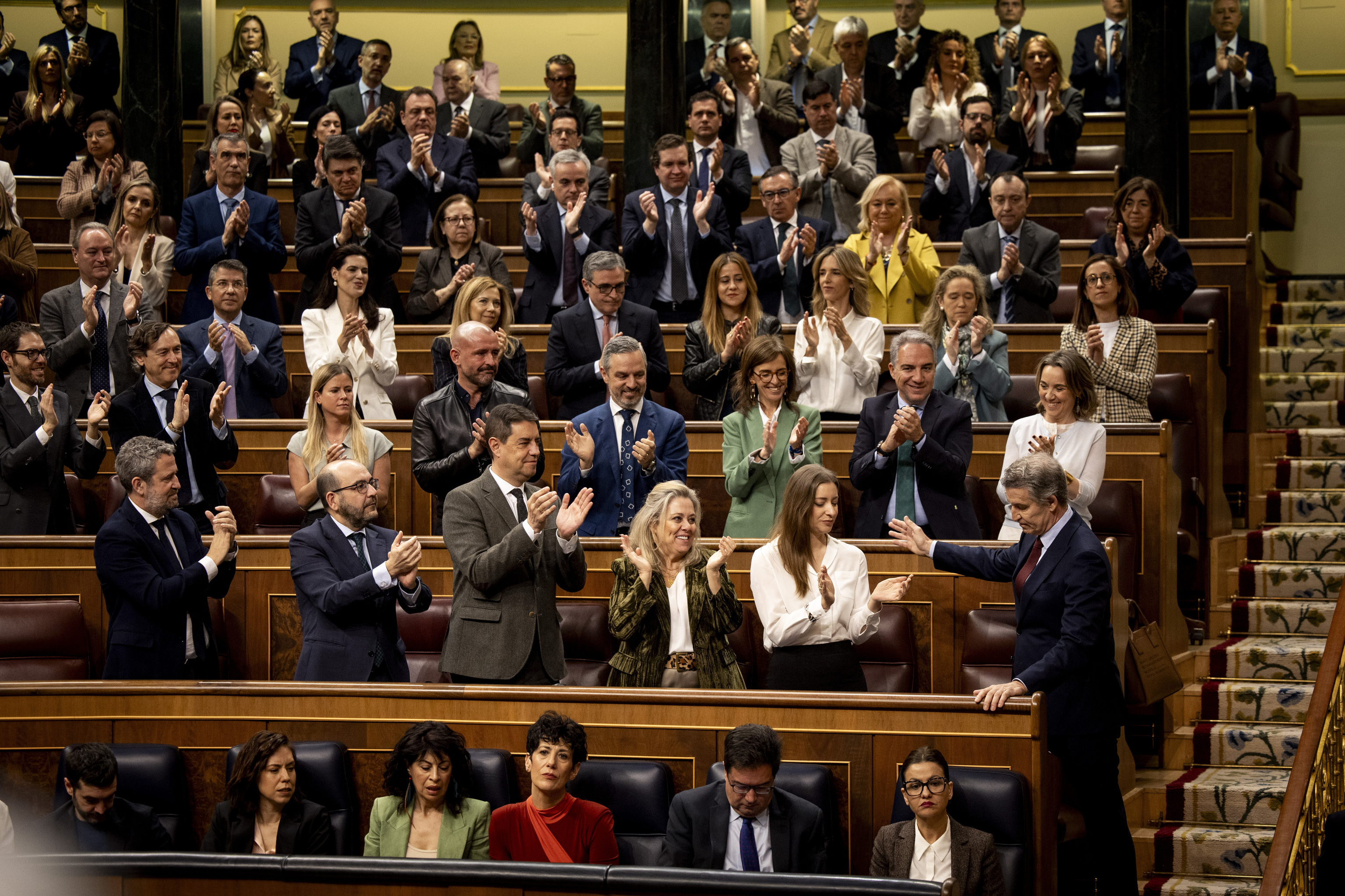 El Grupo Parlamentario Popular del Congreso, en una sesión pelnaria.