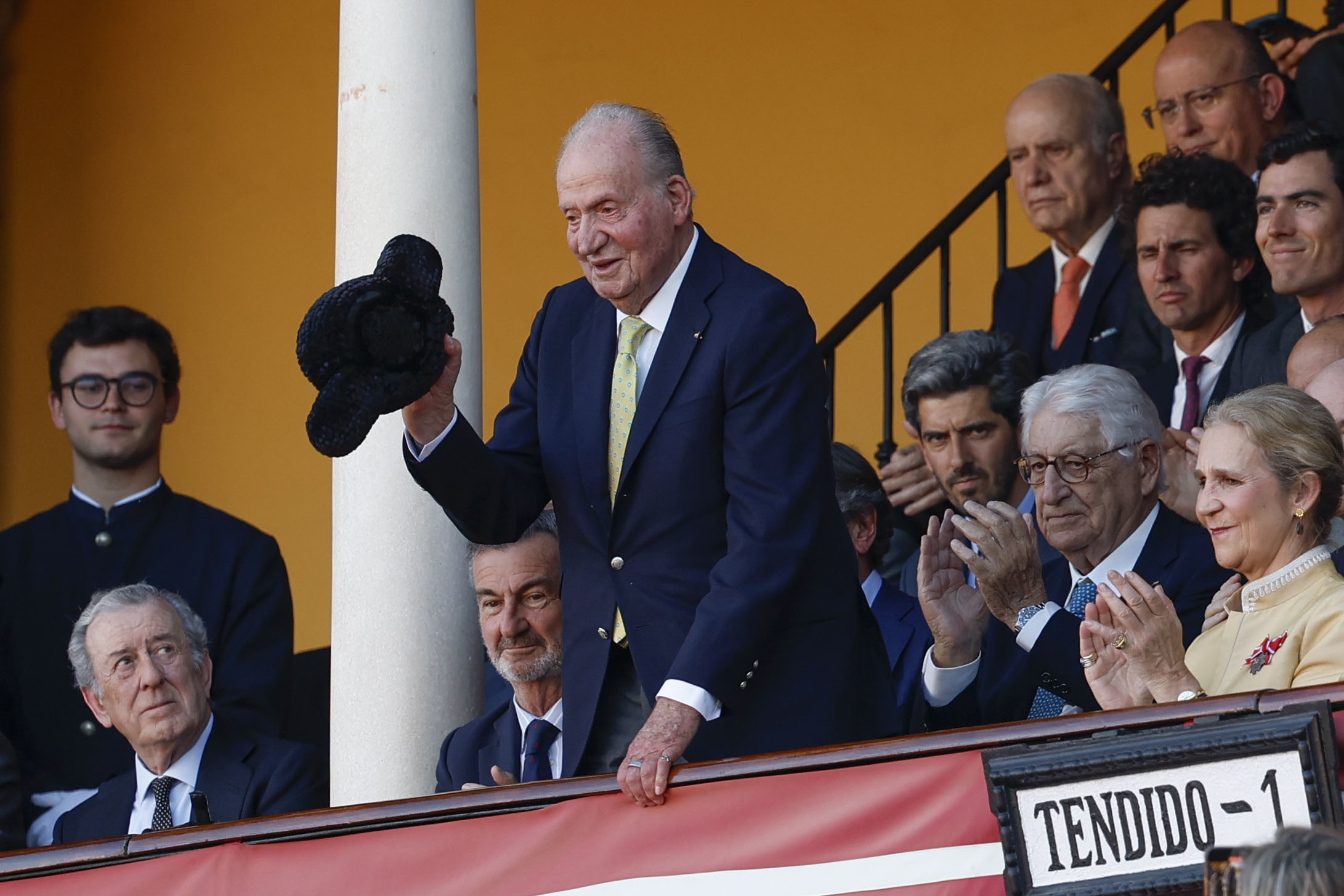 El Rey Juan Carlos I el pasado Domingo de Resurrección en Sevilla.