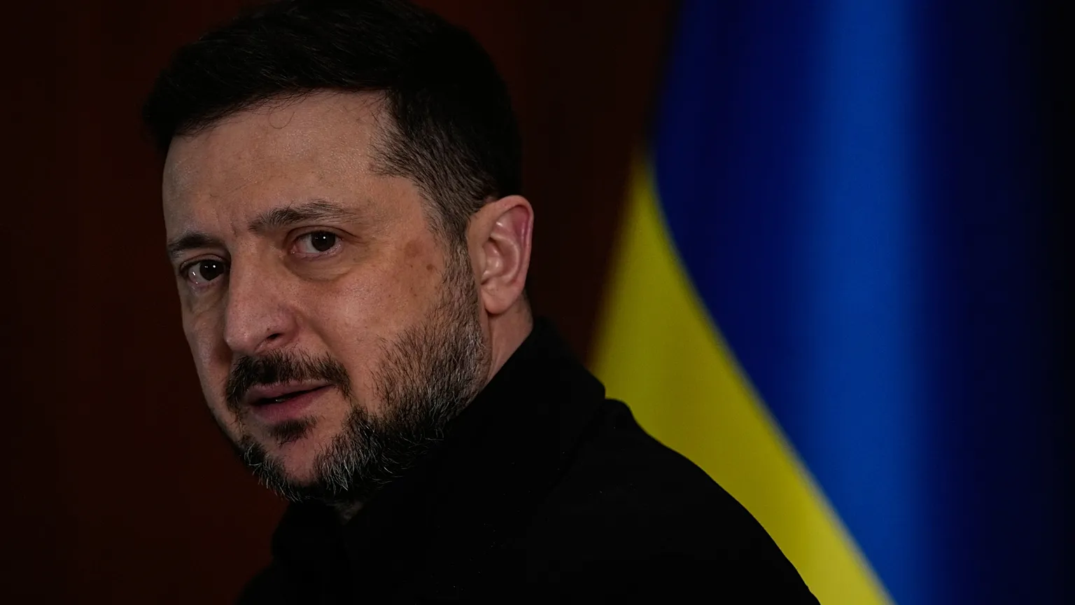 Ukraine's President Volodymyr Zelenskyy speaks during an interview with AP in Istanbul, Turkey, Saturday, April 4, 2026.