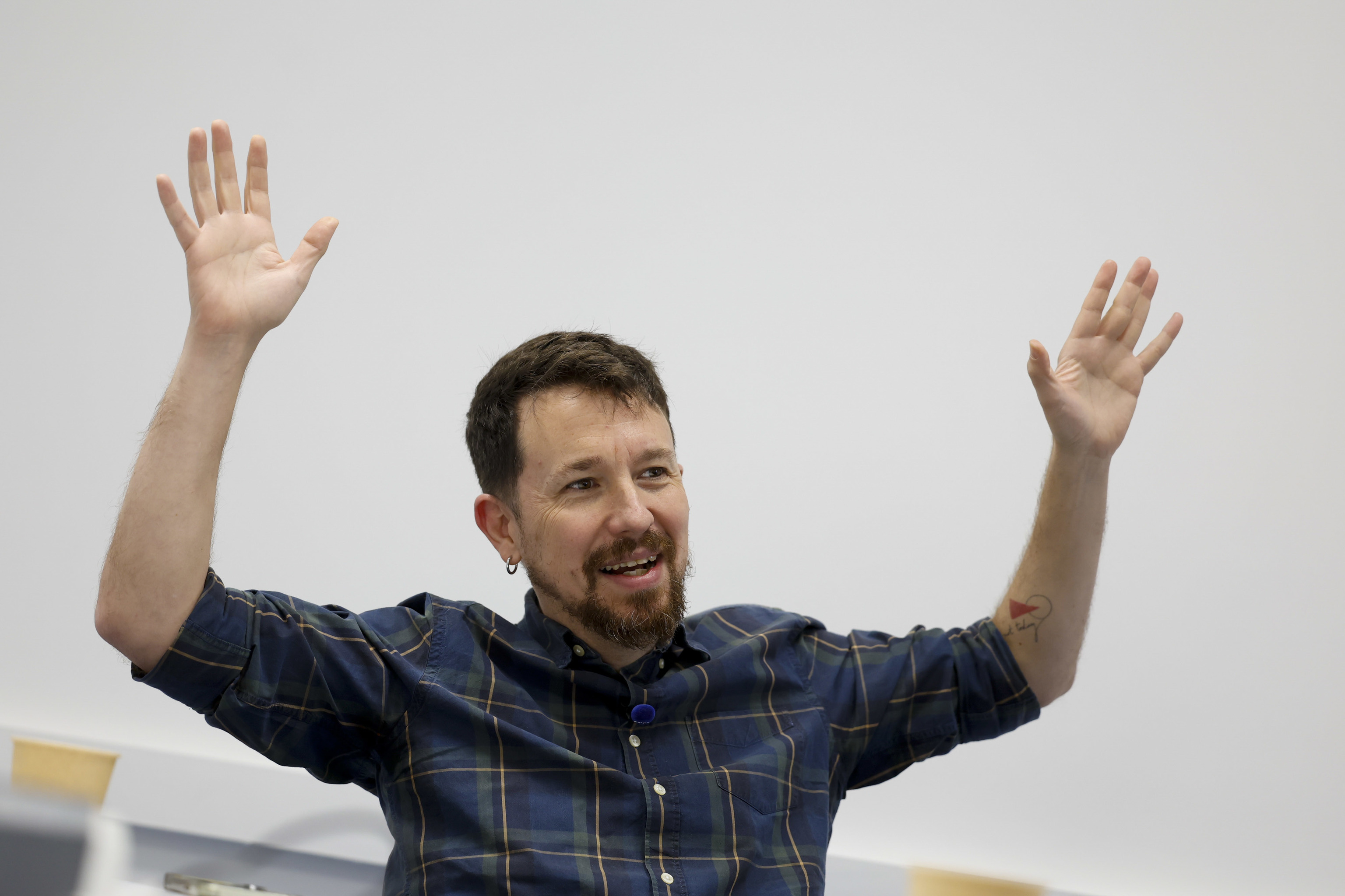 El ex líder de Podemos, Pablo Iglesias, en una entrevista en 2025.