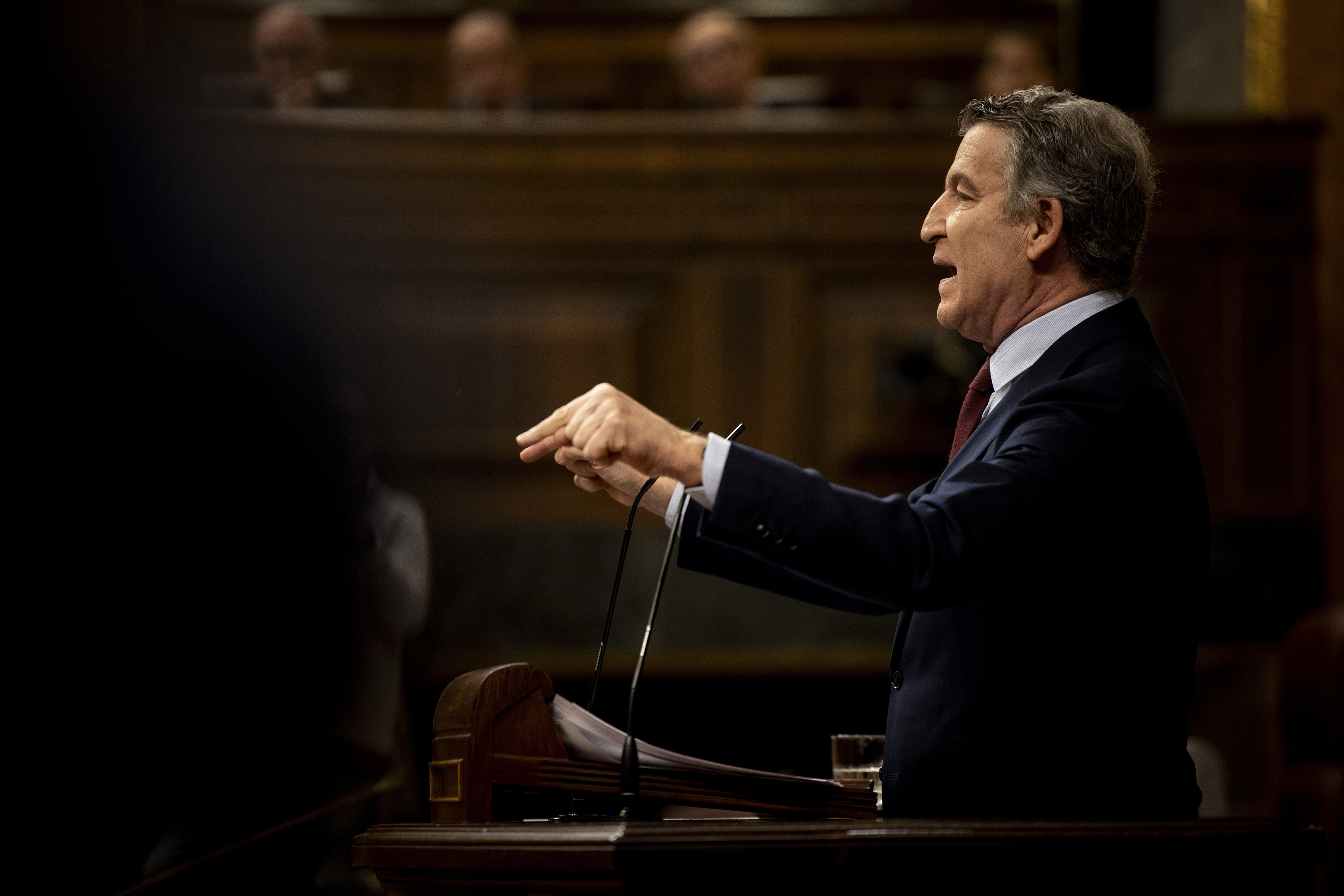 Alberto Núñez Feijóo, en el Congreso.
