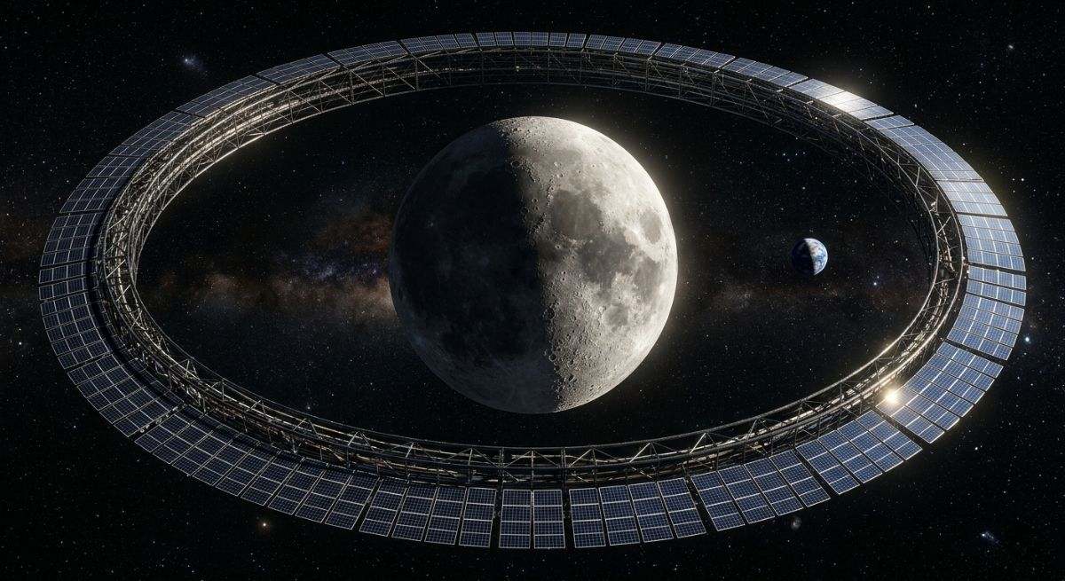 Japón quiere construir un anillo solar alrededor de la Luna que proporcione energía limpia inagotable a la Tierra