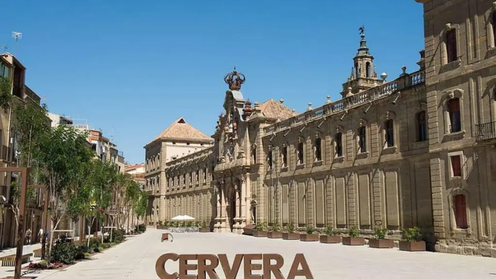 El centro del municipio de Cervera