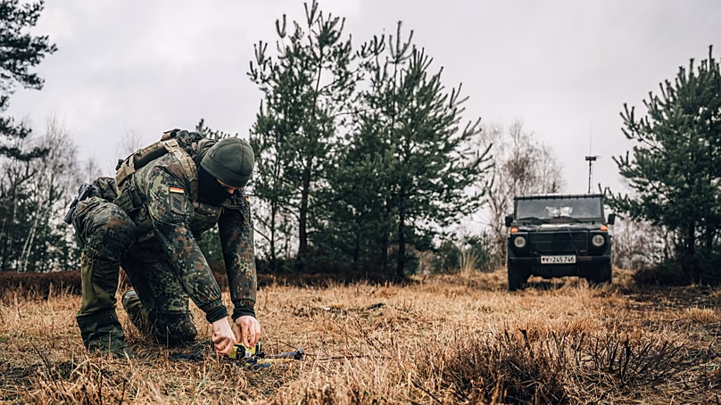 A soldier during the Quadriga 2026 exercise