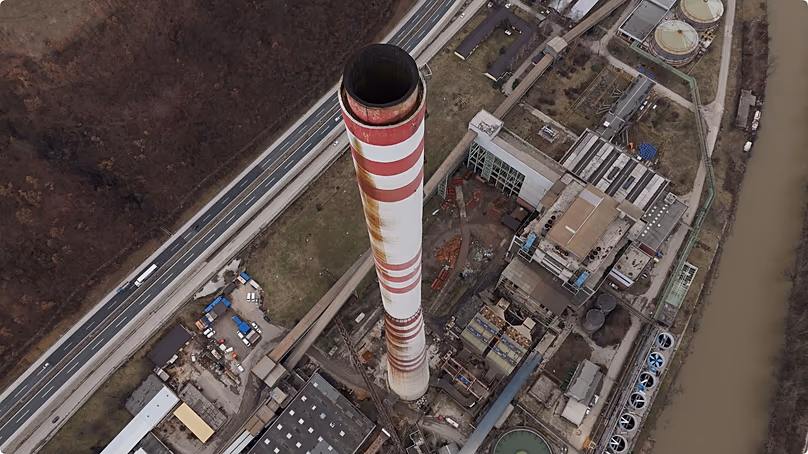 Bosnia and Herzegovina's outdated coal-fired power plants emit over 200,000 tonnes of sulphur dioxide per year.