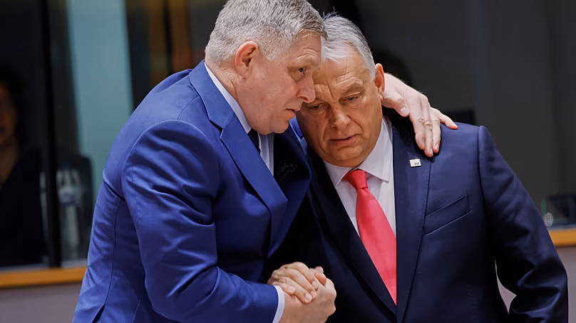 Robert Fico y Viktor Orbán.