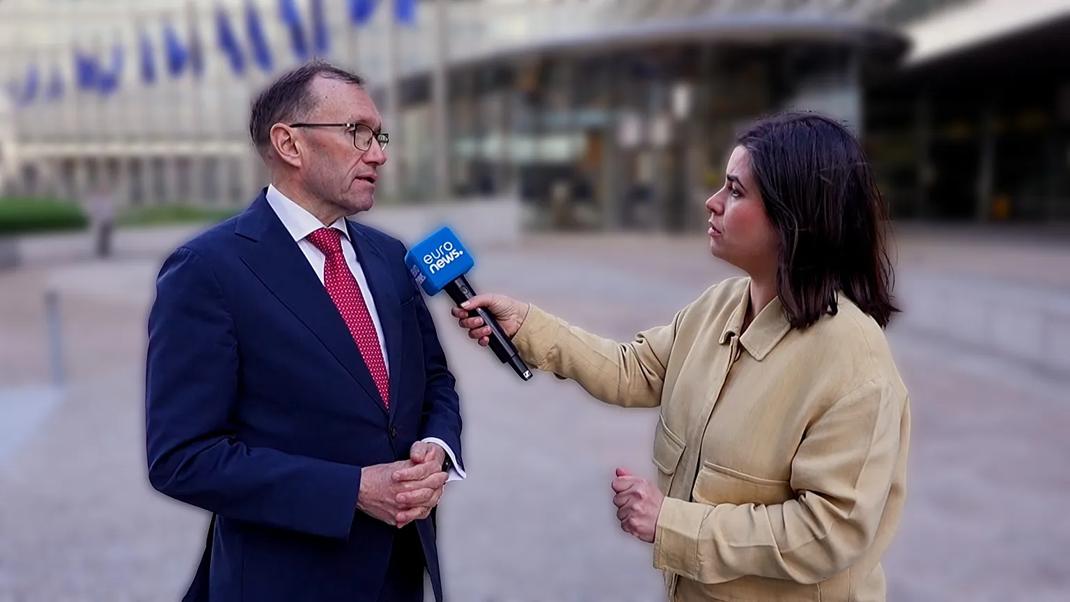 Espen Barth Eide, Norwegian Minister of Foreign Affairs &amp; Maria Tadeo, EUronews