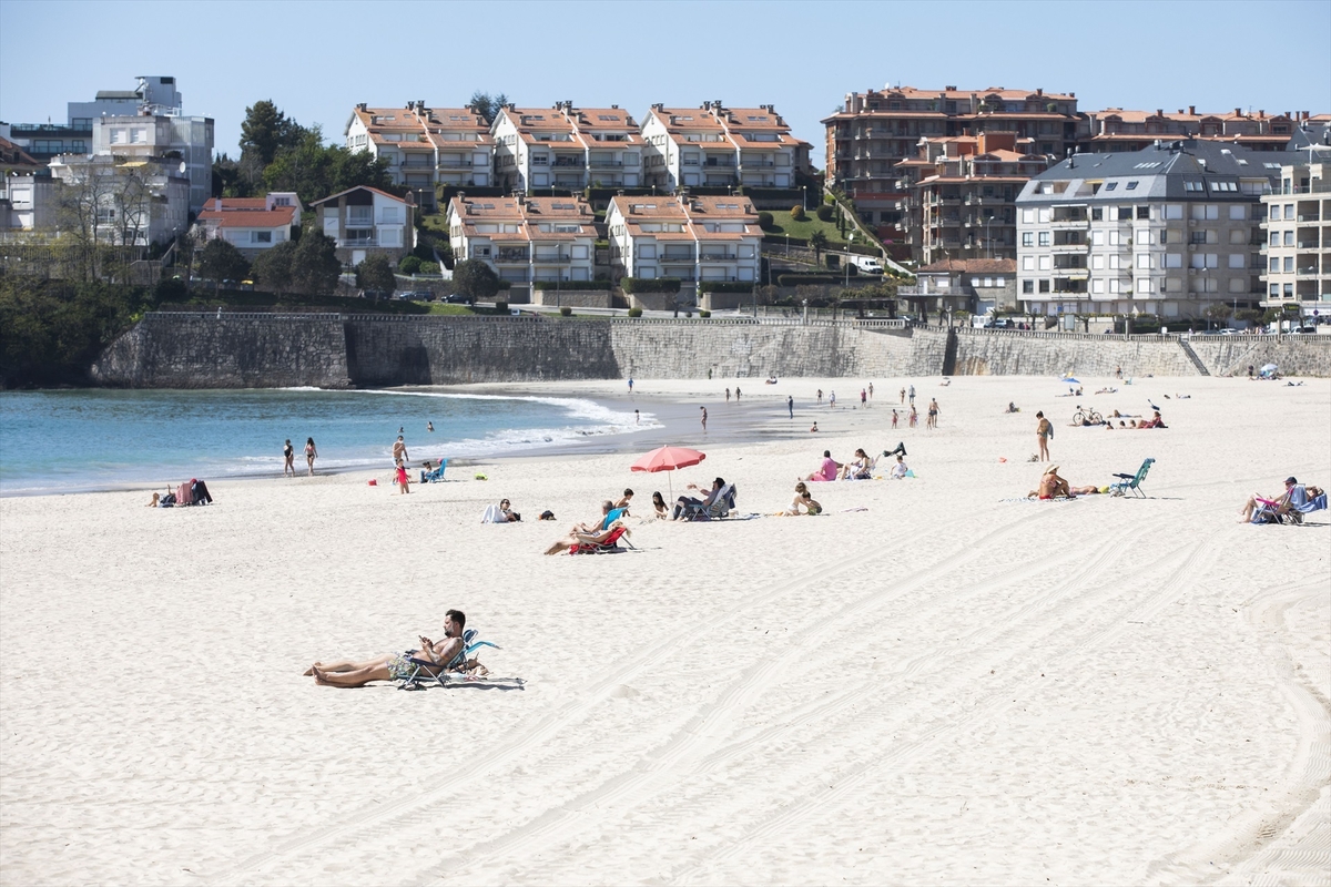 Segundas residencias en la playa de Sanxenxo, en Pontevedra, Galicia. Beatriz Ciscar / Europa Press