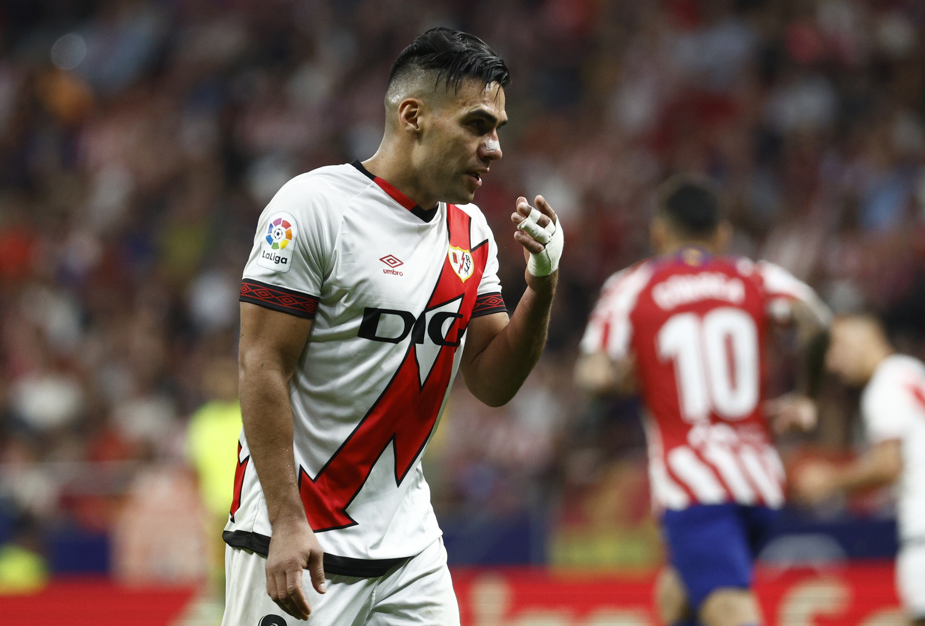 El delantero colombiano, Radamel Falcao, en su etapa con el Rayo Vallecano.