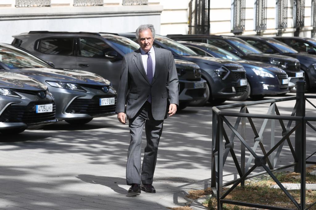 Ignacio López del Hierro, este miércoles, a su llegada a la Audiencia Nacional.