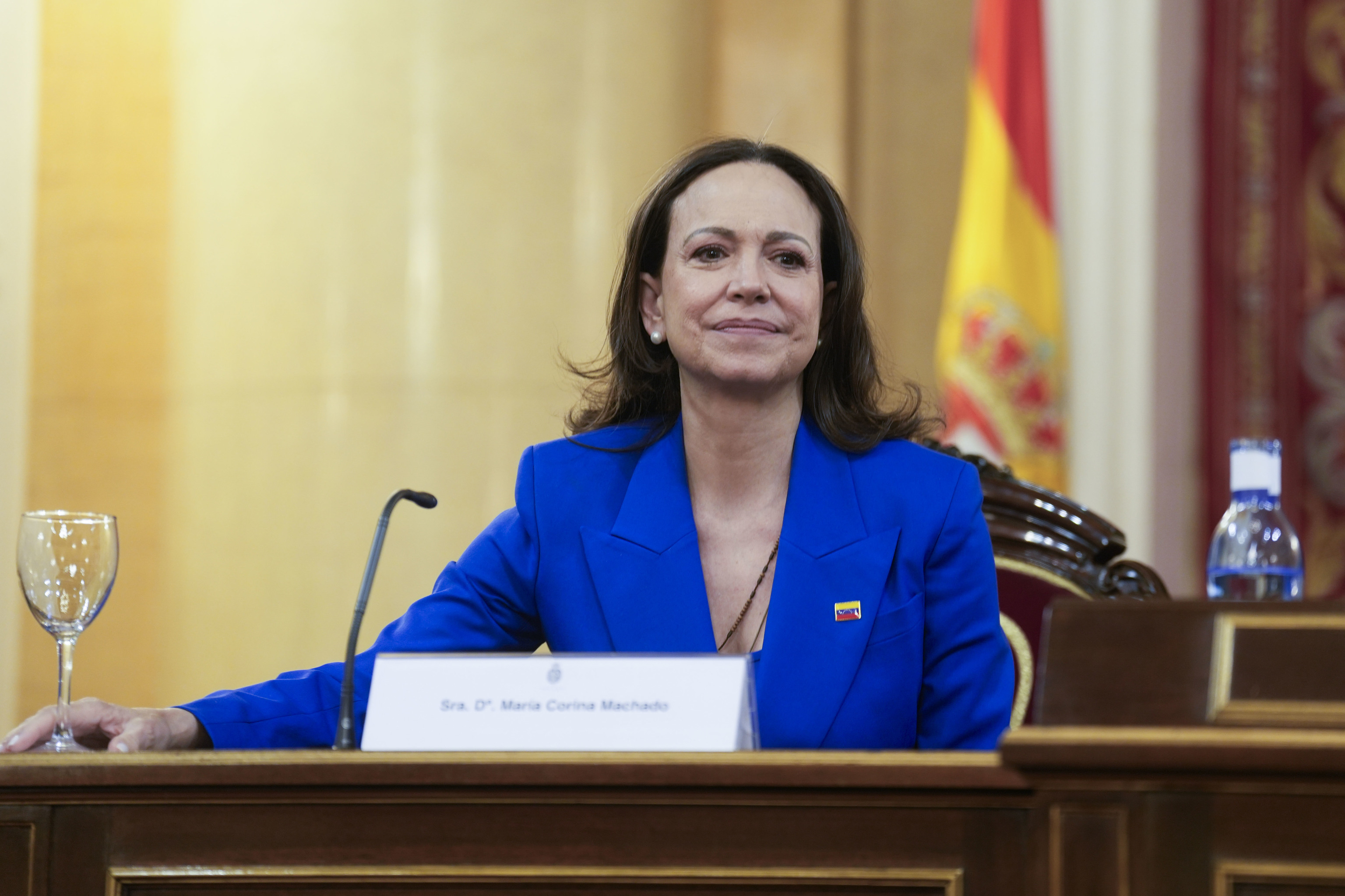 María Corina Machado, en el Senado.