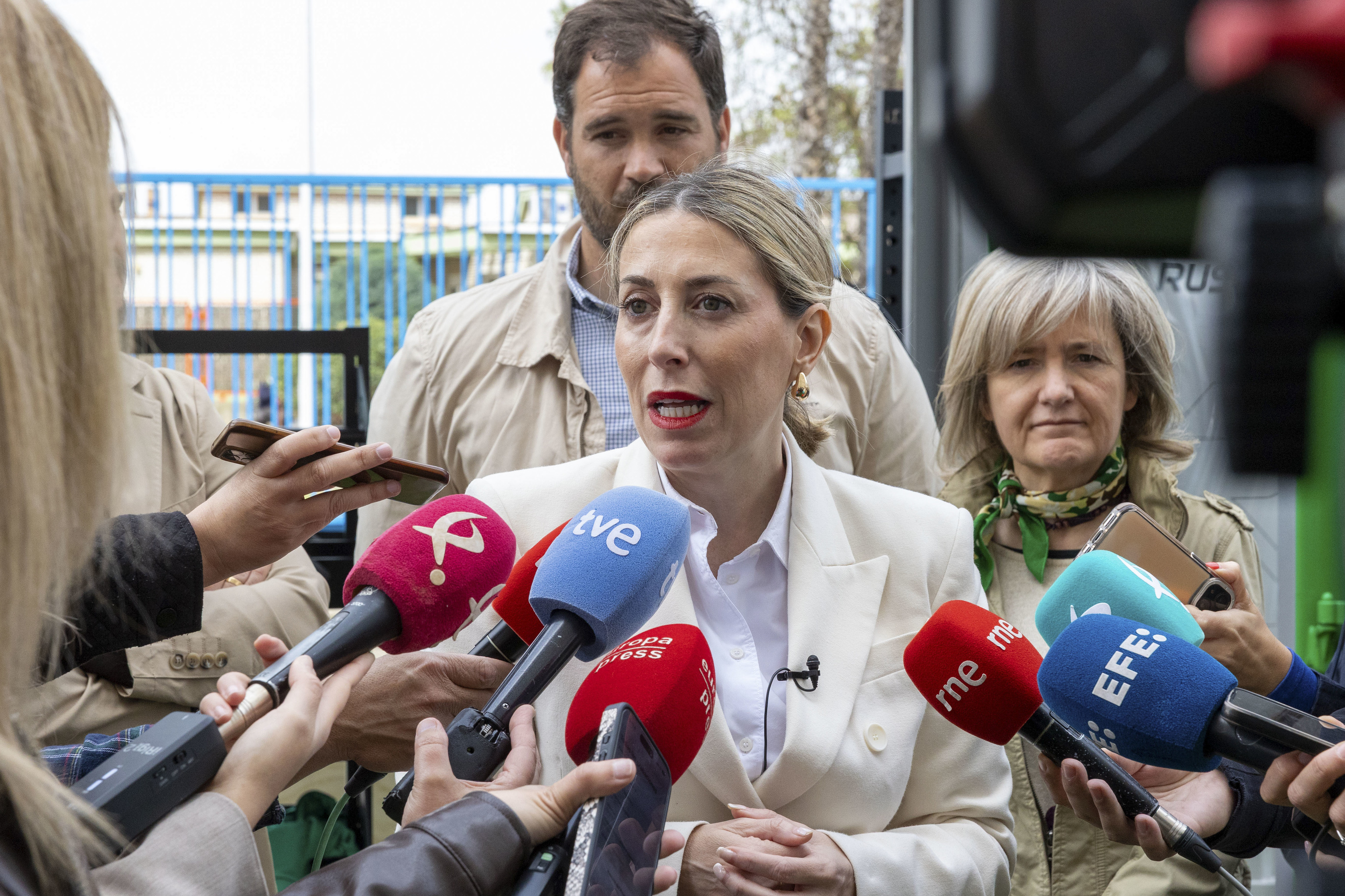 La presidenta de la Junta de Extremadura en funciones, María Guardiola.