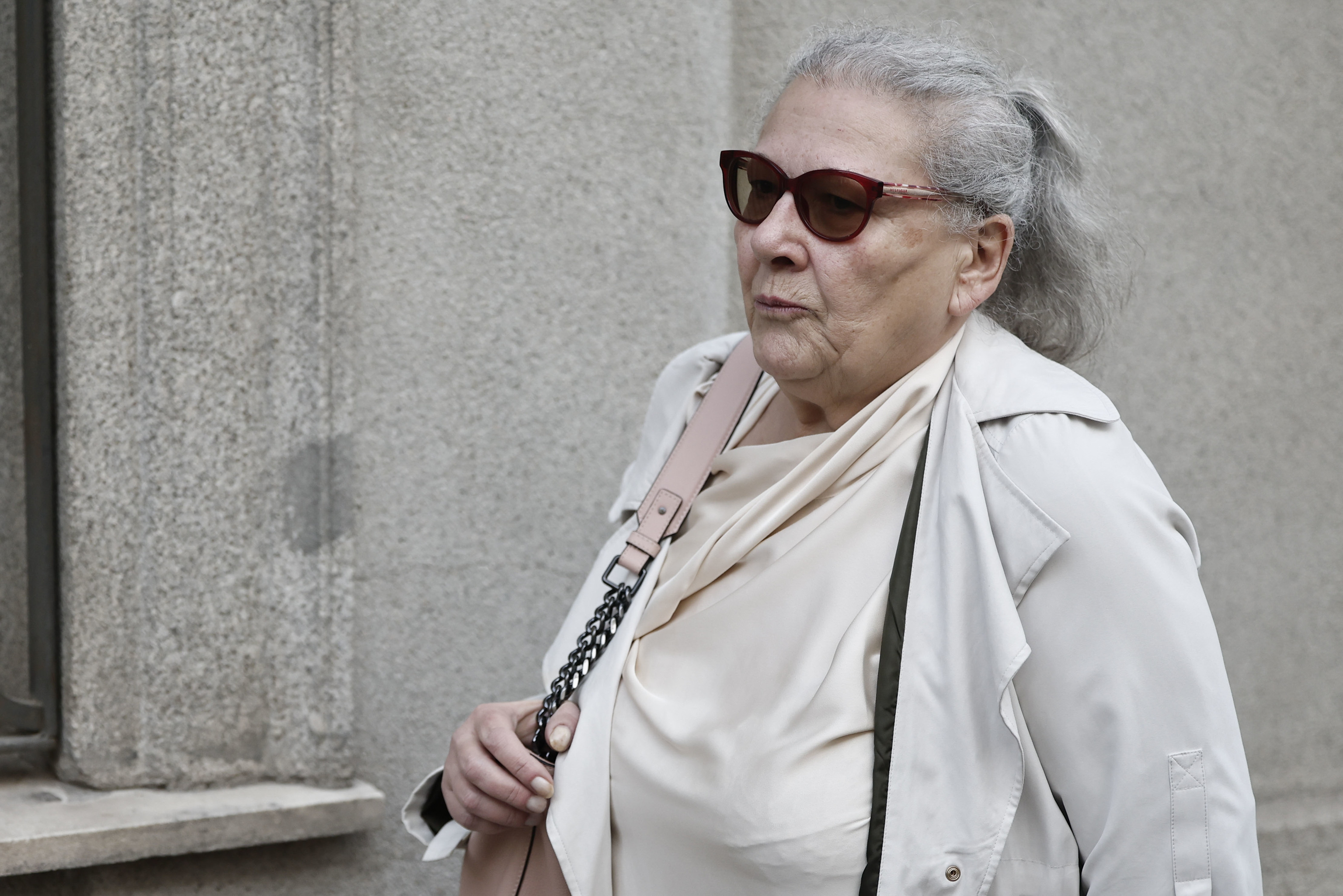 Carmen Pano a su llegada al Tribunal Supremo.