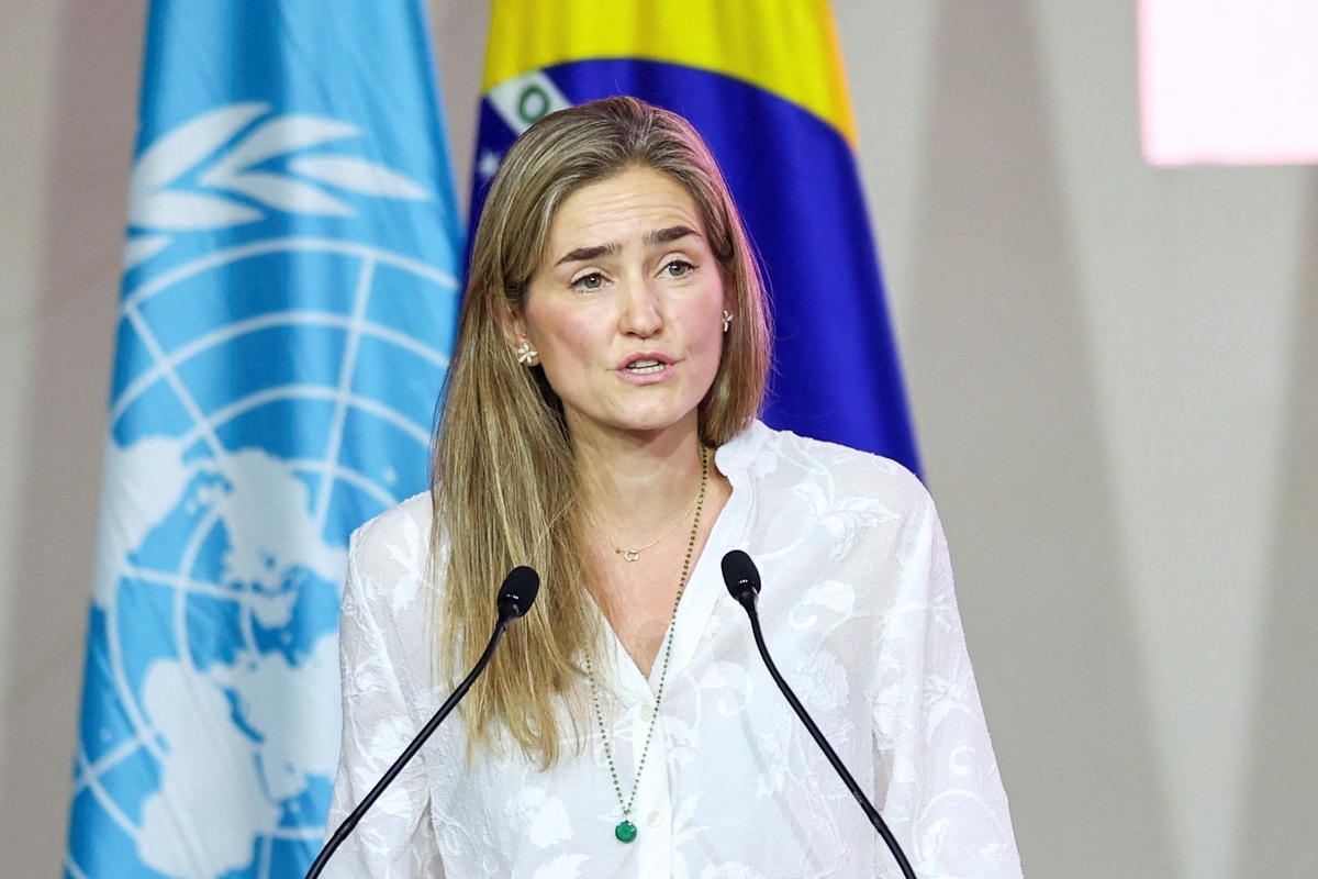 FOTO DE ARCHIVO. La ministra española para la Transición Ecológica, Sara Aagesen, asiste al Segmento de Alto Nivel (HLS) durante la Conferencia de las Naciones Unidas sobre Cambio Climático (COP30), en Belém, Brasil. 17 de noviembre de 2025. REUTERS/Adriano Machado