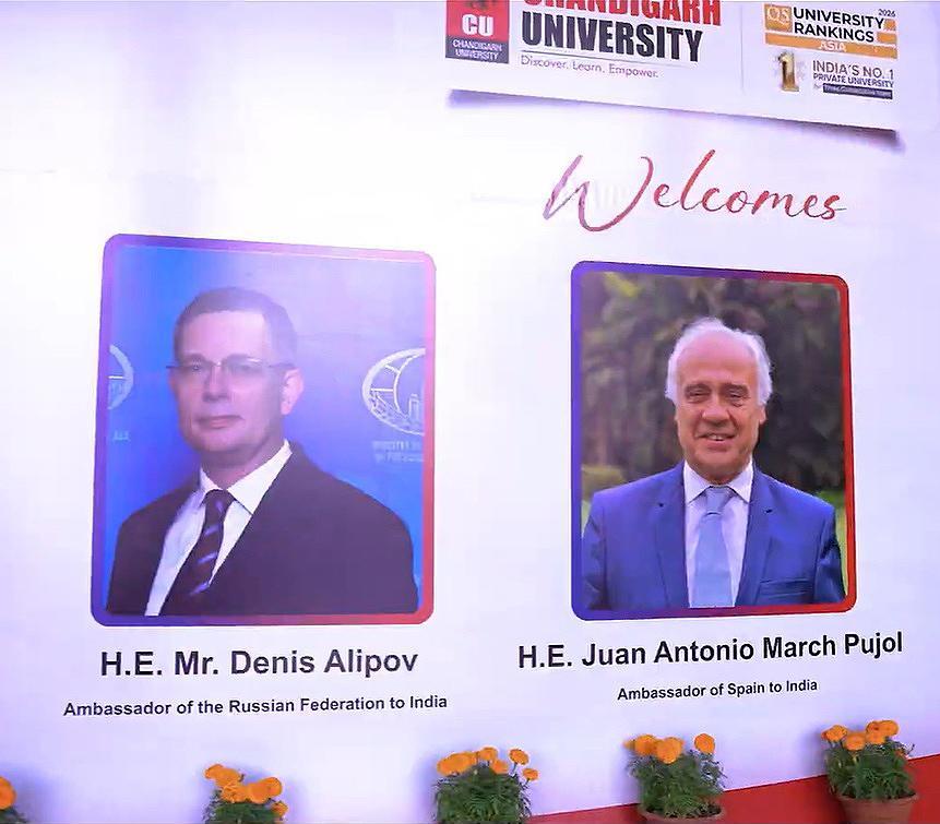 Promoción del encuentro en India con los embajadores de Rusia y España.