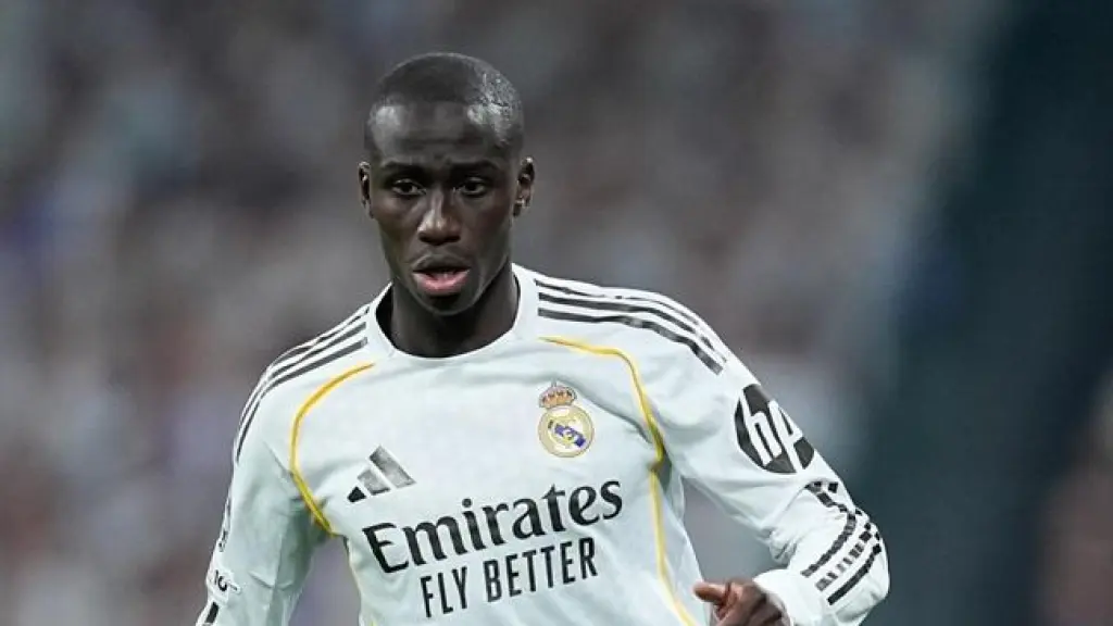 Ferland Mendy, en un partido con el Real Madrid