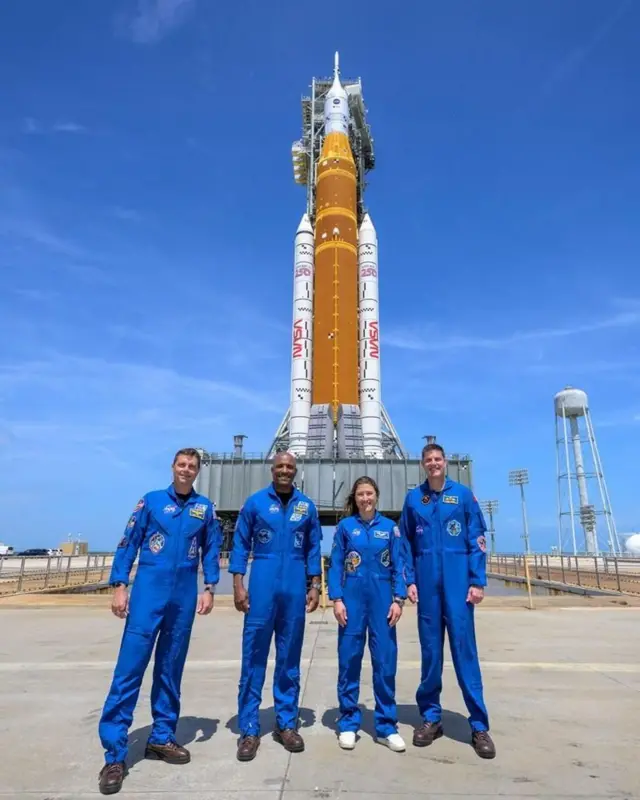 La tripulación de Artemis II