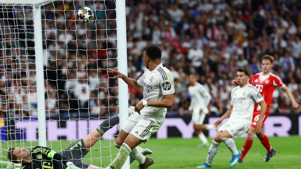 Así entró el gol de Kylian Mbappé contra el Bayern Múnich