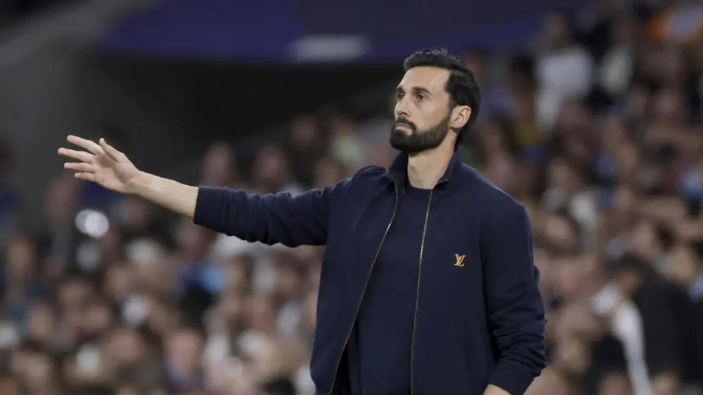 Álvaro Arbeloa durante el partido de Champions frente al Bayern
