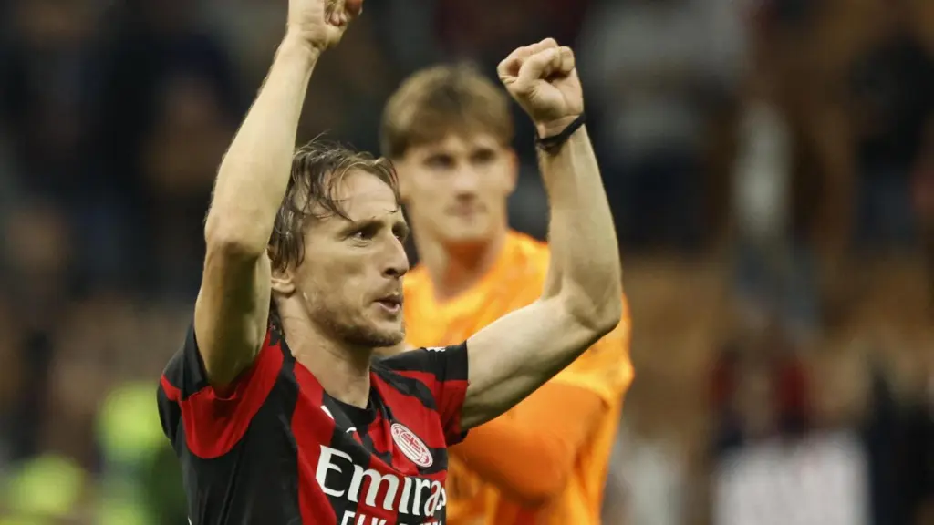 Luka Modric, con el AC Milan.