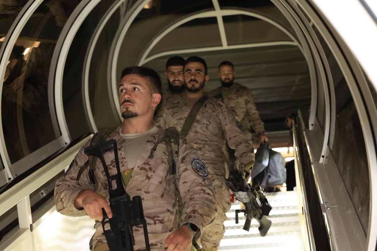 Militares españoles regresan de Irak a 21 de marzo de 2026 (Europa Press)