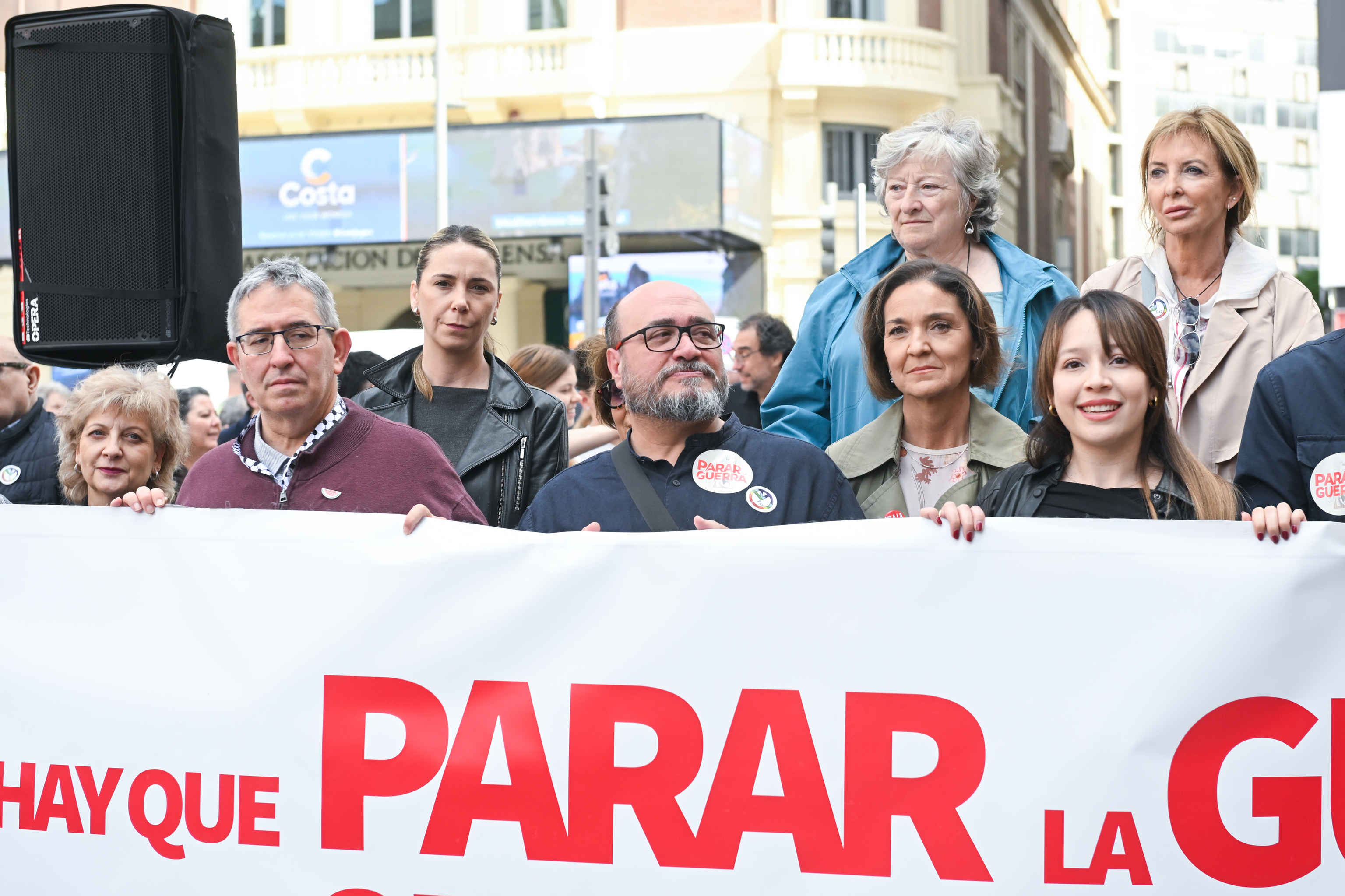 La portavoz socialista en Madrid, Reyes Maroto, en la concentación