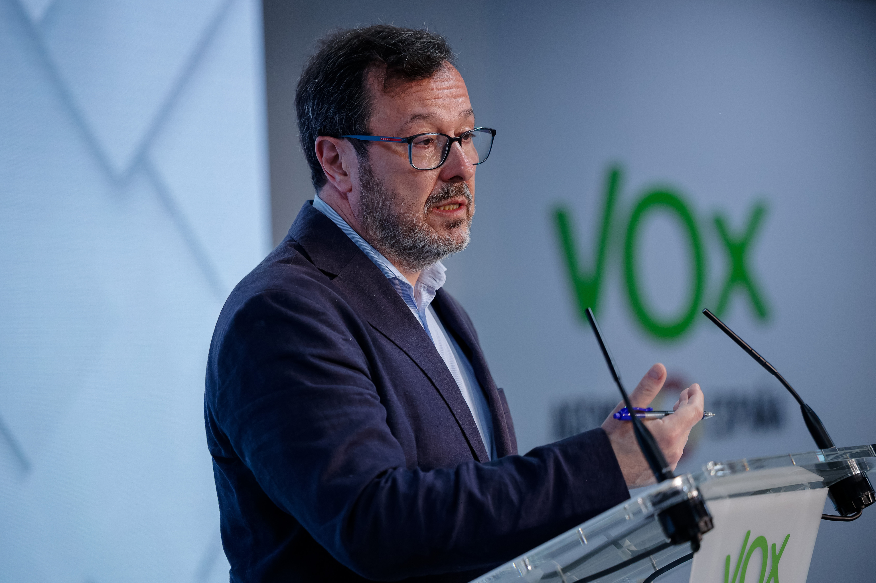 El portavoz nacional de Vox, José Antonio Fúster