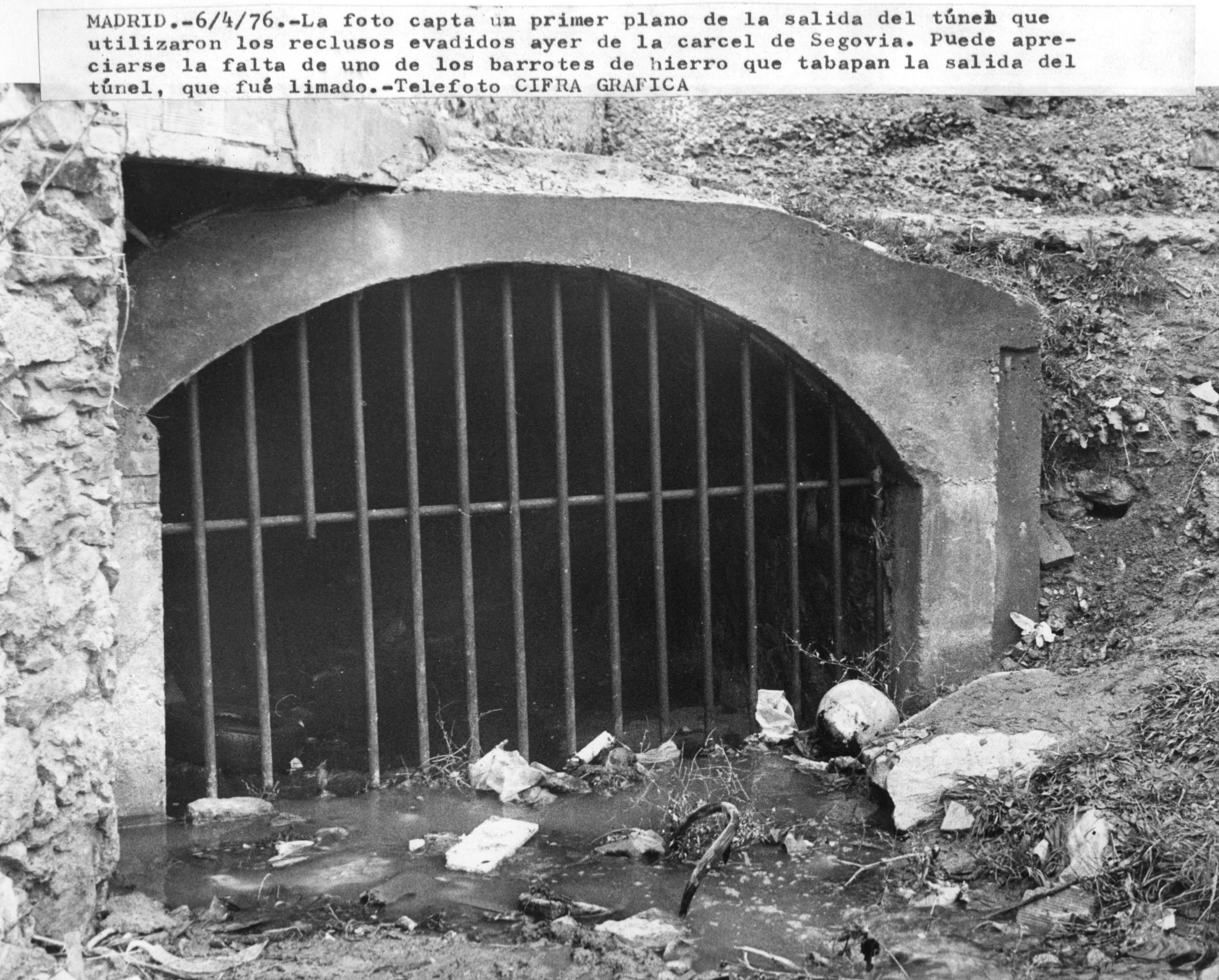 Pie de fotoDetalle de la salida, a la que le serraron un barrote.