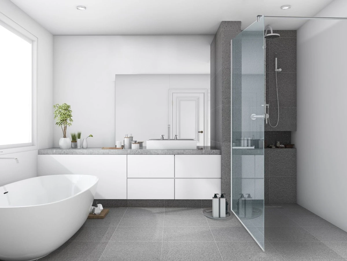 Adiós a la cortina de baño: la mampara de vidrio con polarizado espejado que arrasa - image 1