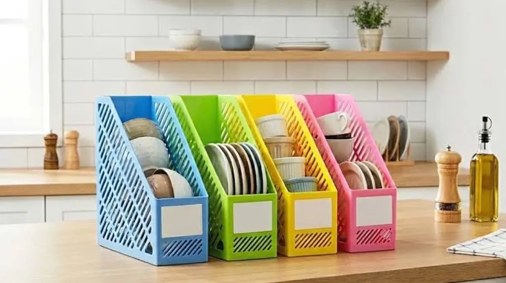 Adiós al caos en tu cocina: el truco del estante para libros para ganar un 30% más de espacio