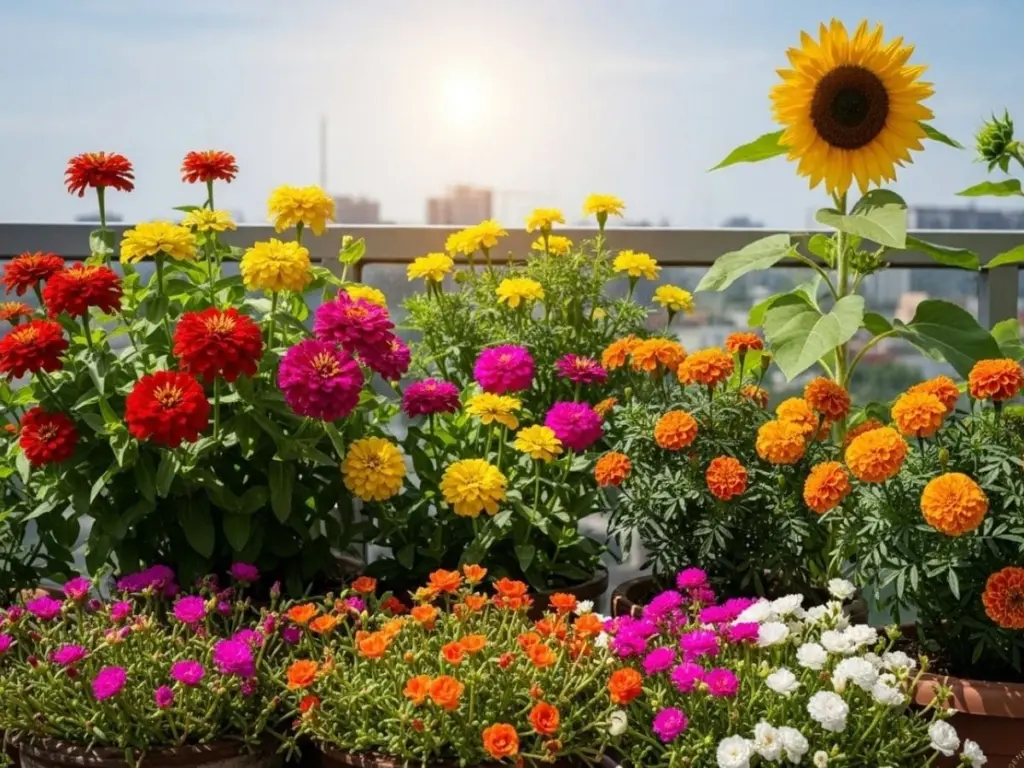 Adiós al riego excesivo: las 4 flores como Zinnia y Portulaca que aman el sol