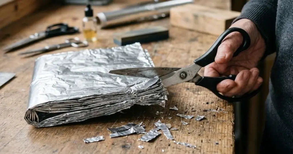 Afila y Desoxida tus Tijeras en 2 Minutos con Papel Aluminio: El Truco que las Hará Cortar Como Nuevas