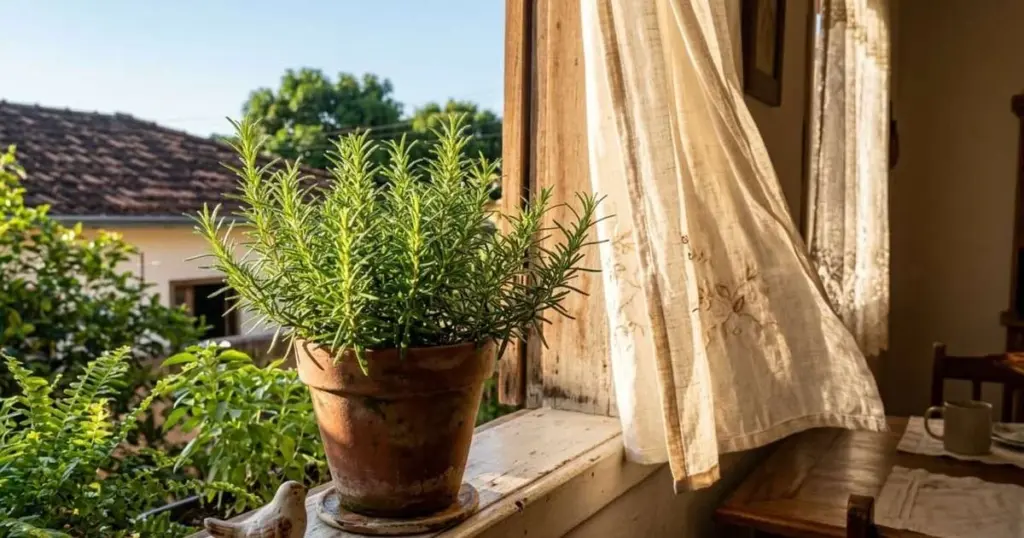 Aromaterapia natural: por que colocar alecrim na sua janela pode mudar tudo