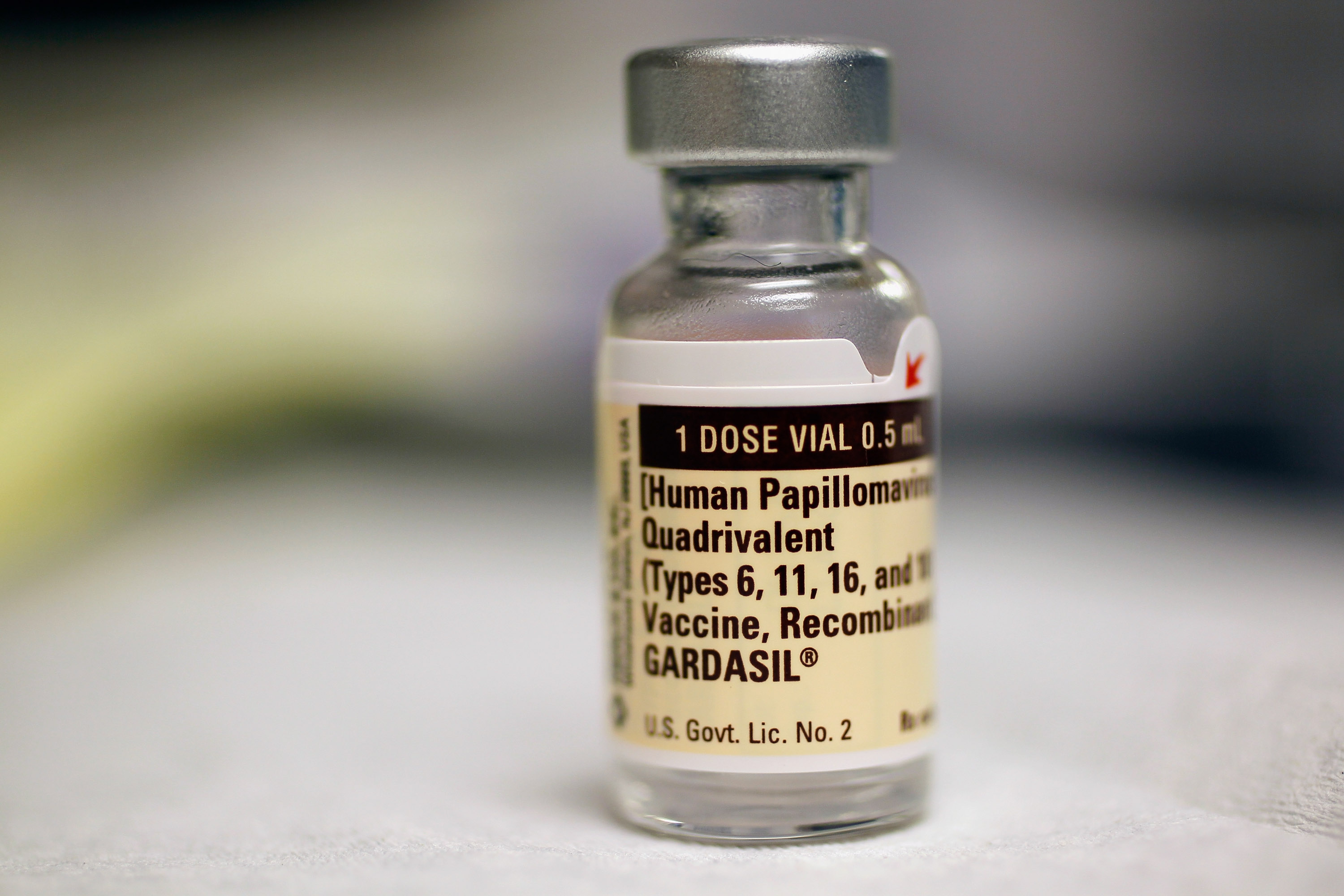 Foto: Vial de la vacuna del virus del papiloma humano. (Joe Raedle/Getty Images)