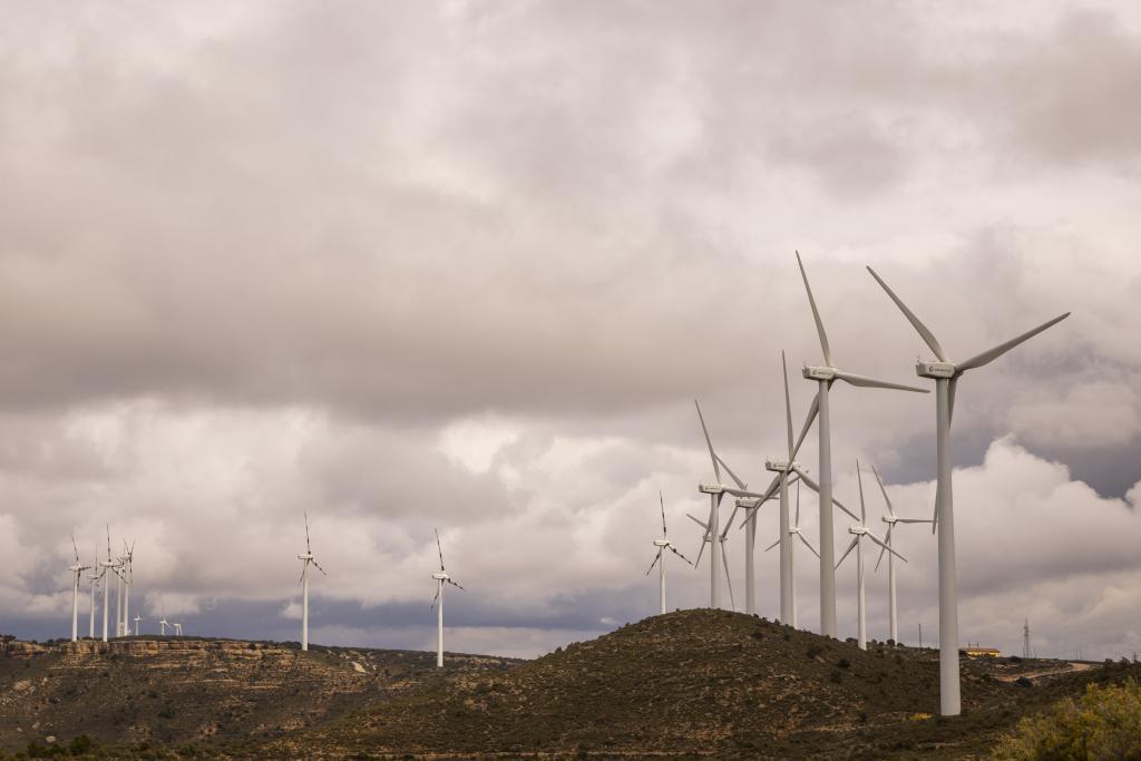 Aerogeneradores en Teruel.