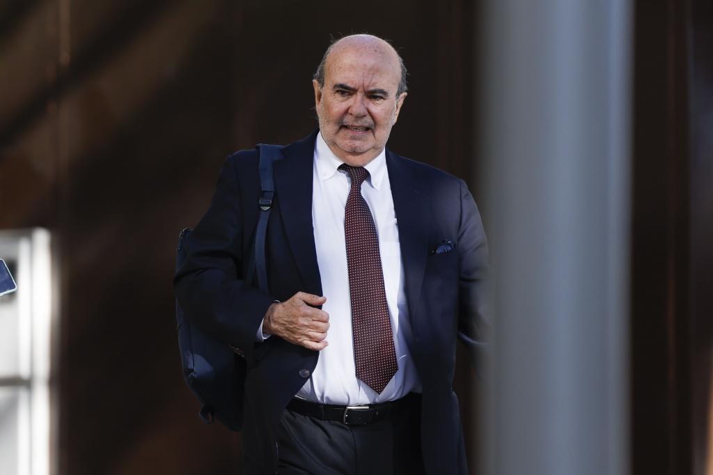 El ex consejero de Presidencia de la Junta de Andalucía Gaspar Zarrías, a su llegada este jueves a los juzgados de Plaza de Castilla.