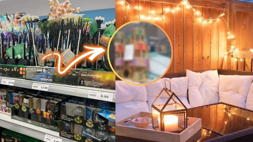 Balcón de lujo por 9€: el secreto de Action y su lámpara solar