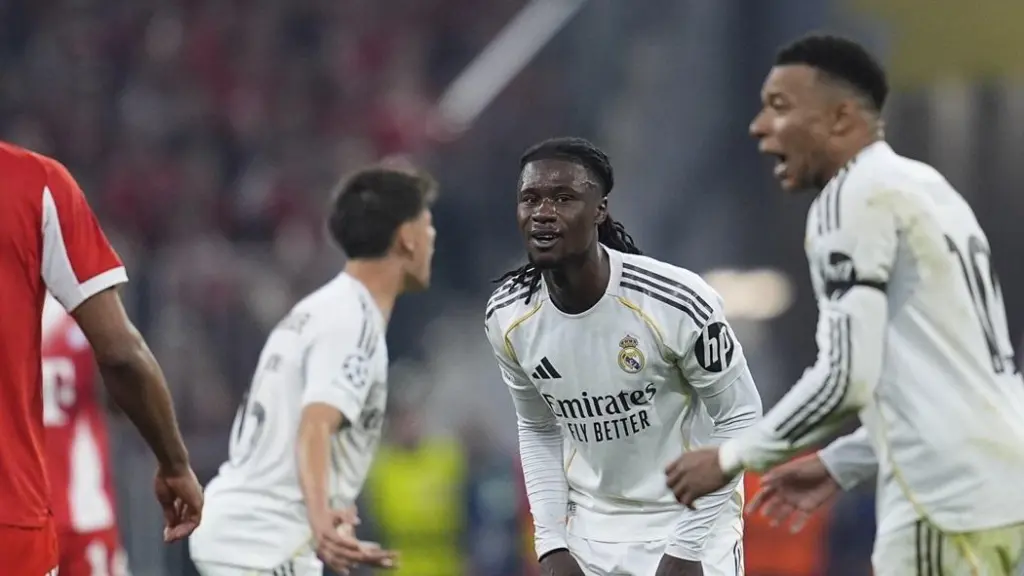 Eduardo Camavinga, tras ver la expulsión contra el Bayern Múnich