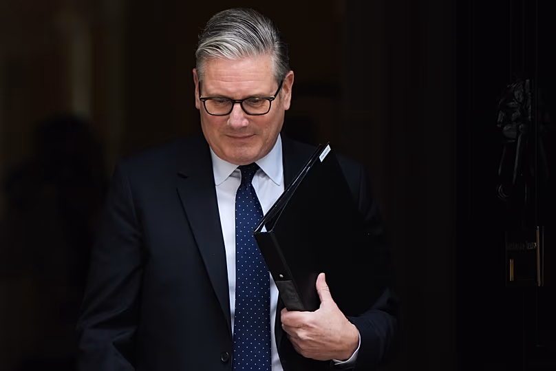 Britain's Prime Minister Keir Starmer leaves 10 Downing Street in London, 20 April, 2026 