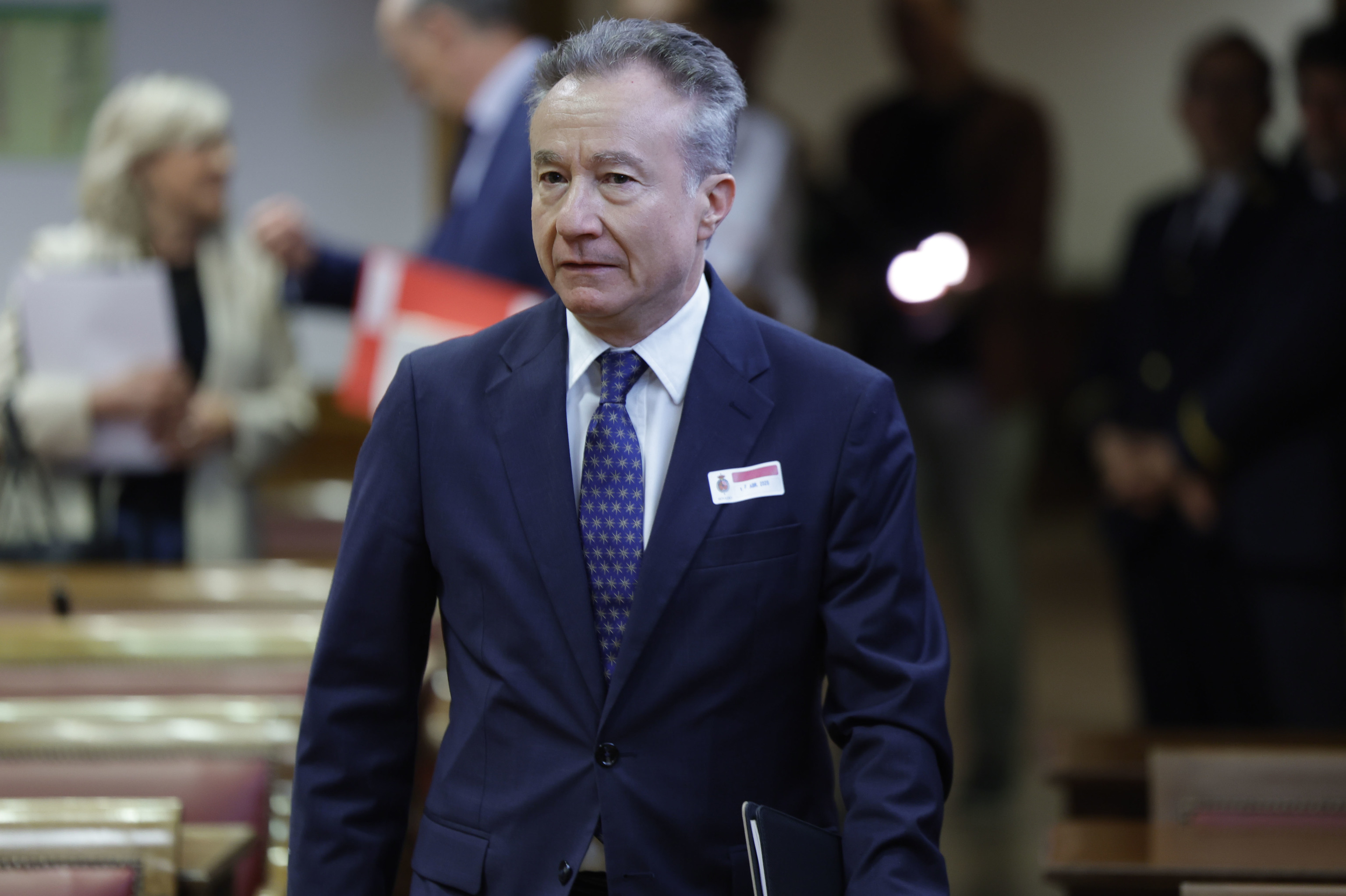 El director de Relaciones Institucionales de Movistar Plus y exsocio de Análisis Relevante, Sergio Sánchez, este viernes en el Senado
