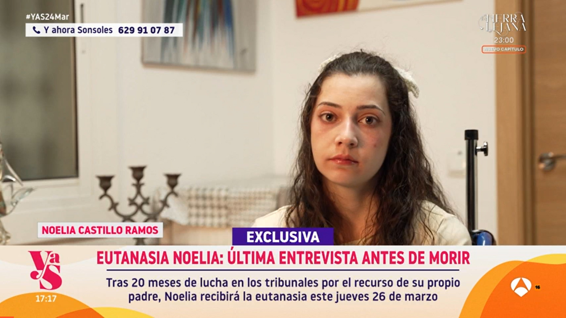 La última entrevista de Noelia.