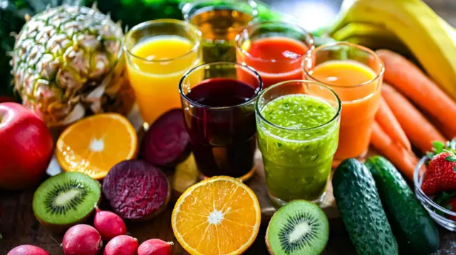 Frutas y jugos de fruta