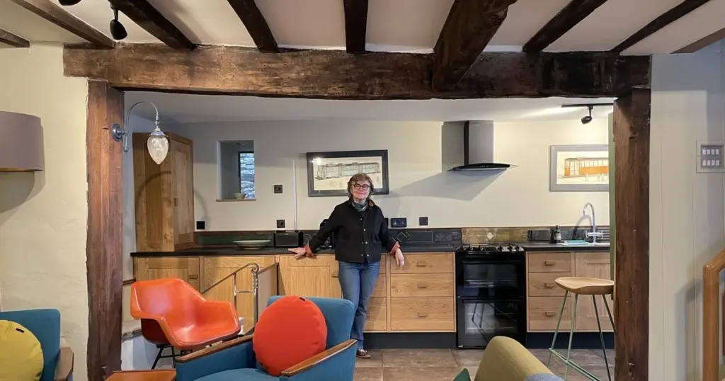 Casa medieval en Hay-on-Wye: el truco de Nancy para jubilarse en Y Gelli