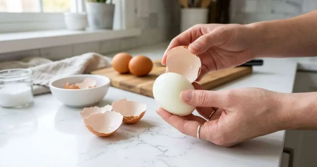 Cómo pelar huevos cocidos sin que la cáscara se pegue