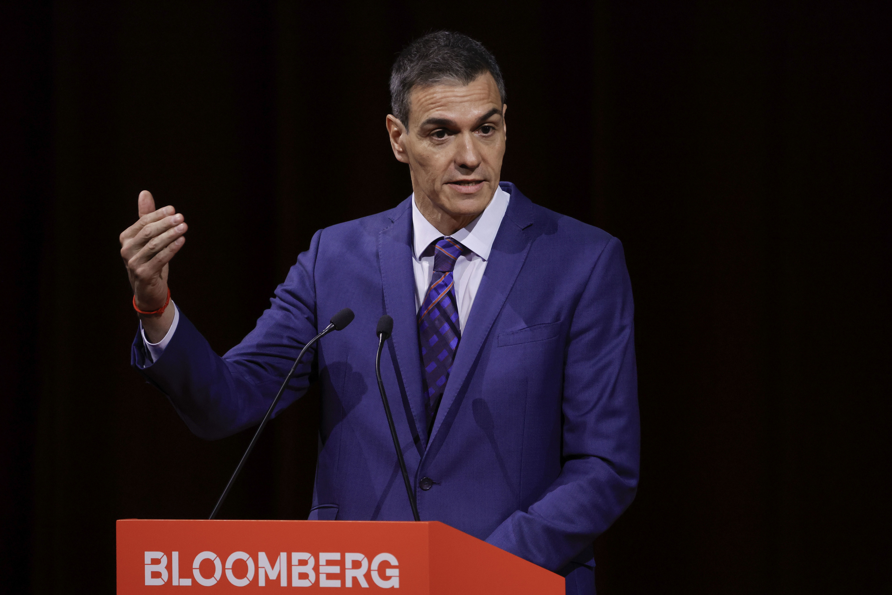 El presidente del gobierno de España Pedro Sánchez durante su intervención en 'Bloomberg CityLab 2026'