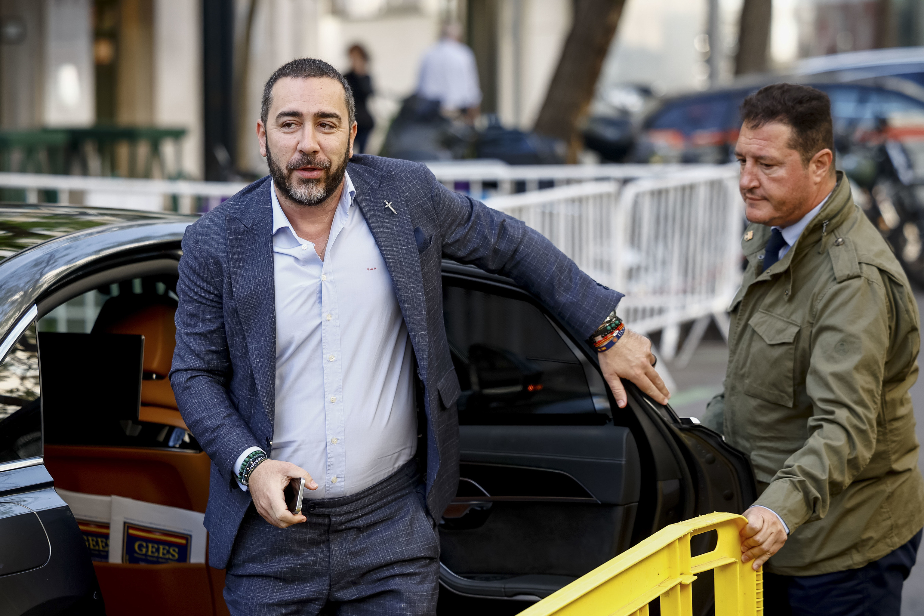 El comisionista Víctor de Aldama a su llegada al Tribunal Supremo para declarar en el juicio el pasado 21 de marzo