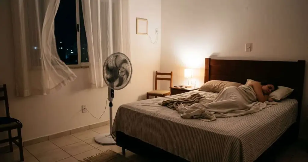 Dormir con el ventilador encendido: los peligros silenciosos que no conoces